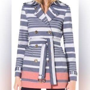Michael Kors Striped Trench Coat-BRAND NEW!!